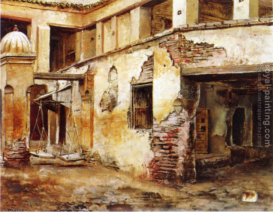 Edwin Lord Weeks : Courtyard in Morocco